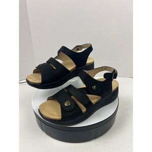 Xelero Mykonos Walking Women Black Comfort Adjustable Strap Sandals EU 40 US 9.5